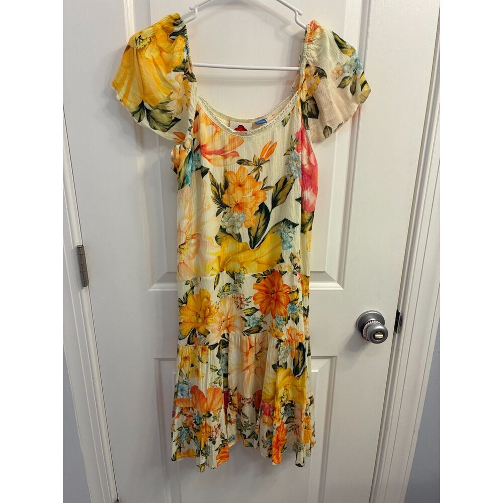 FARM Rio for Anthropologie Culebra Floral Midi Dress XS